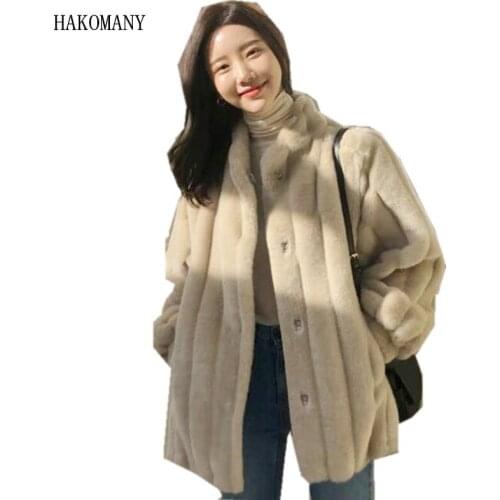 HAKOMANY Artificial Fur Coats