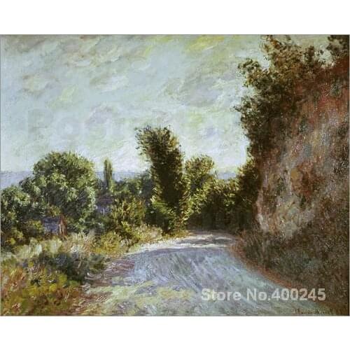 Canvas Art online Claude Monet Paintings Road to Giverny High quality Hand painted