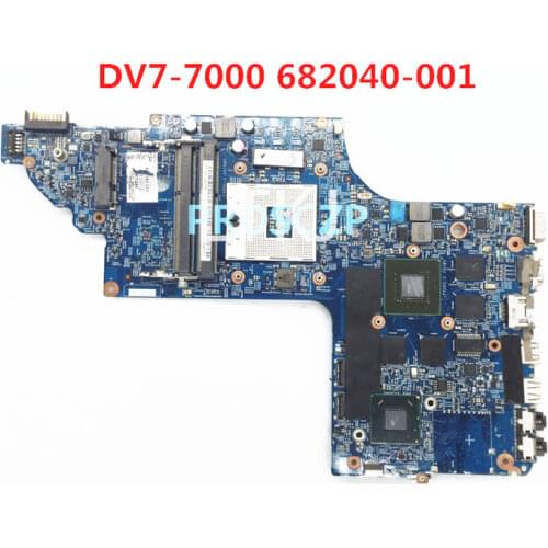 High quality For DV7 DV7-7000 DV7T-7000 Laptop motherboard 682040-001 682040-501 682040-601 11253-2 48.4ST06.021 HM77 100% full