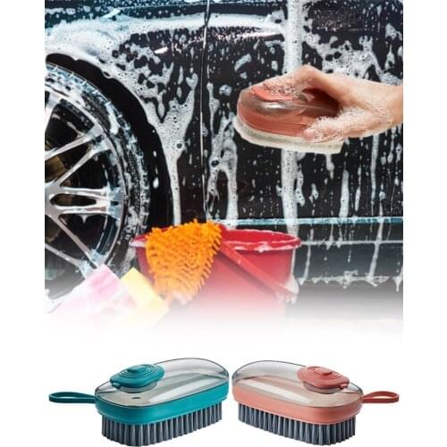Multifunctional car Clean Brush that can hold liquid car beauty brush car hand Cleaning brush tool set auto wash Accessories