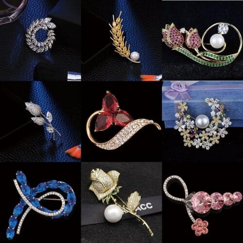 MxGxFam White Brooches For Clothes