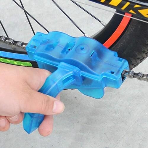 Portable Bicycle Bike Chain Cleaner Brushes Scrubber Wash Tool Mountain Cycling Cleaning Brush Kit Outdoor Accessory