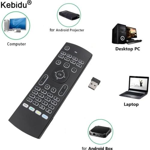 Kebidu MX3 Remote Control Voice Air Mouse keyboard backlight Russian English IR Learning keys for Android Smart TV Box PK G30