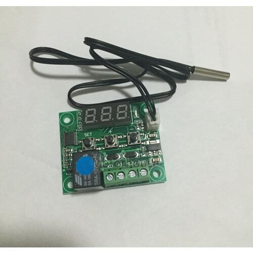 DC 12v Blue LED Display Digital Adjustable Precision Temperature Controller Module Relay 10A Switch