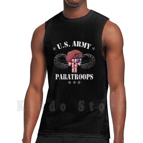 United States tank tops vest 100% Cotton Airborne Airborne Ranger Us Air Force Army 82Nd Airborne Death From