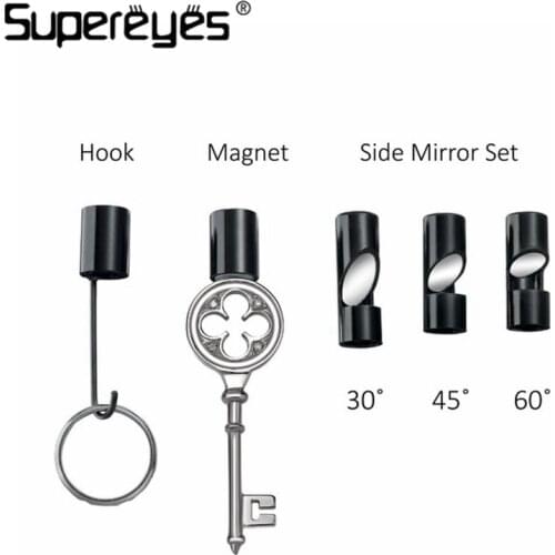Supereyes NA002 7mm Borescope Endoscope Accessories For N005 N013J N015 Side Mirrors Hook Magnet Set for Waterproof Camera