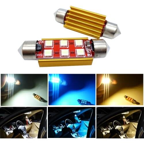 2x 31mm 36mm 41mm C5w Led Canbus Car Interior Light Bulb For Hyundai Solaris Accent Ix35 I20 Elantra Santa Fe Tucson Getz