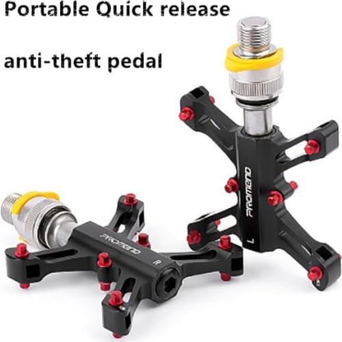 2018 NEW MTB Quick Release Ultralight Bicycle Pedals Aluminum Forged Road Bike Pedals Cheap Mountain Bike Bearings Pedal CNC DH