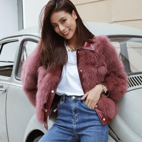 HStar 2020 Winter Solid Women Fashion Faux Fur Coat Lady Single Breasted High Street Outerwear Female Autumn Jacket