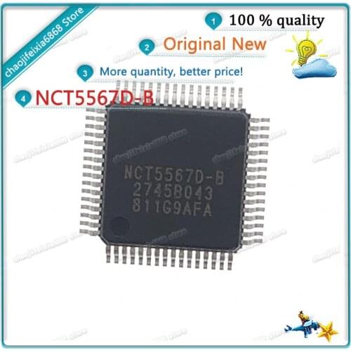 1pcs/lot!NCT5567D-B QFP-64 NCT5567DB QFP64 NCT5567D NCT5567 5567 NEW ORIGINAL