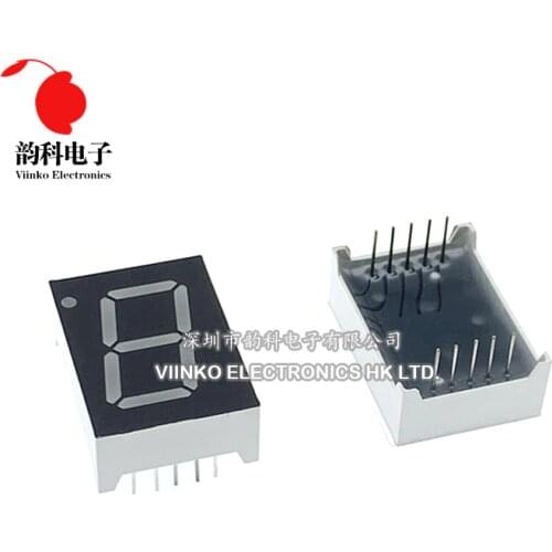 10pcs 7 segment Common Anode 1 Bit Digital Tube 0.56" 0.56in. Red LED Display