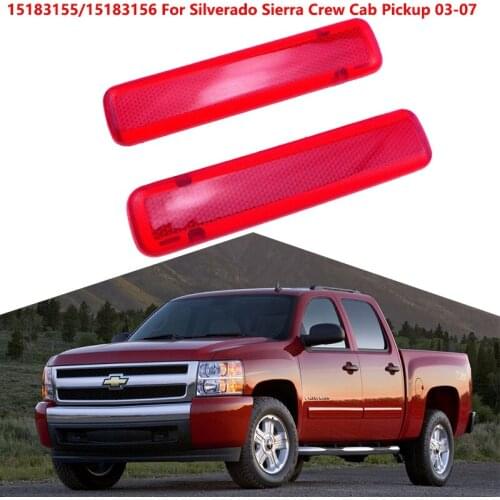 15183155 15183156 Car LED Door Warning Lamp Inside Door Trim Reflector For Chevy Silverado Sierra Crew Cab Pickup 2003 ~ 2007