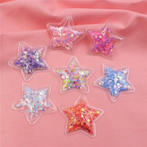 5pcs 3.8cm star Jewelry headwear accessories hairpin hairpin hairline bow DIY handmade Decorative baking flag,S-19111810