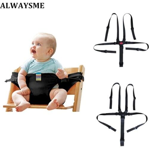 ALWAYSME Baby Infant Kids Highchairs Safety Belt Padding Harness Dinning Chair Safety Belt Harness Booster Seats Safety Belt
