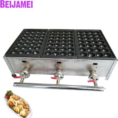BEIJAMEI Free Shipping Commercial LPG Gas Japanese Octopus Fish Ball Takoyaki Maker Machine Industrial gas takoyaki machines