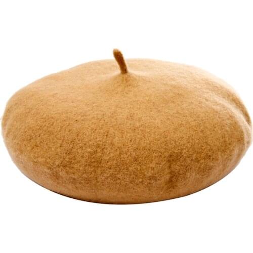 2018 Fashion beret Wool Beret Hat Classic Solid Color French Beret for Women