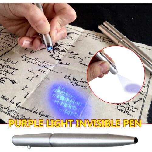 Colorless Ballpoint Pen Purple light invisible pen Colorless Ballpoint Pen UV Lamp Lamp Ultraviolets Lamp Ballpoint Pen 2021