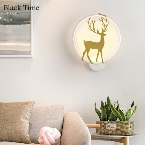 Black Time LED Wall Lights