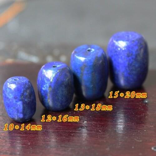 5pcs/lot Natural Lapis Lazuli Spacer Beads Jewelry Components Bucket Stone Beads Handmade Decoration Findings Jewelry Making