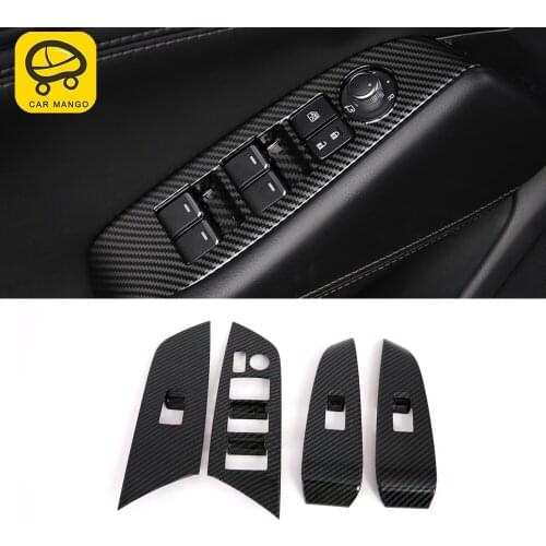 CarMango for Mazda 6 2019 2020 2021 Auto Car Accessories Window Control Switch Button Panel Trim Cover Frame Sticker Decoration