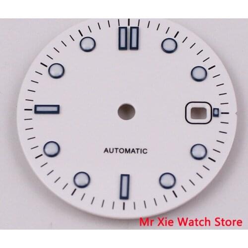 31mm sterile white watch Dial eta 2836/2824 2813/3804 Miyota 8215 821A 82 Series movement