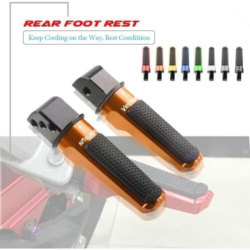 For Kawasaki VERSYS 650 VERSYS1000 VERSYS X-300 1000 Motorcycle CNC Aluminum Rear Foot Pegs Footrest Passenger Footpegs