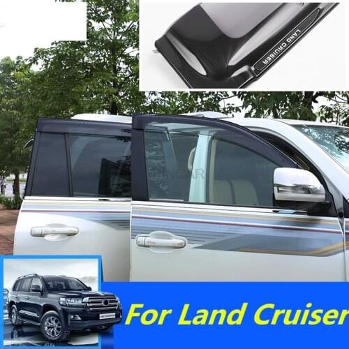 For Toyota Land Cruiser 2010-2020 Car waterproof decorative strip sun visor special modified window rain eyebrow decoration