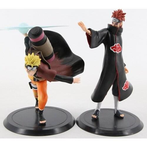 2Pcs/set 18cm Grandista Shinobi Relations Uzumaki Uchiha Sasuke Figurine PVC Figure Collection Model Toys For Gift