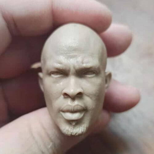 Hot Sales 1/6th Male Spawner Jamie Fox Head Sculpture Unpainted White Color For 12inch DIY Figures Collectable