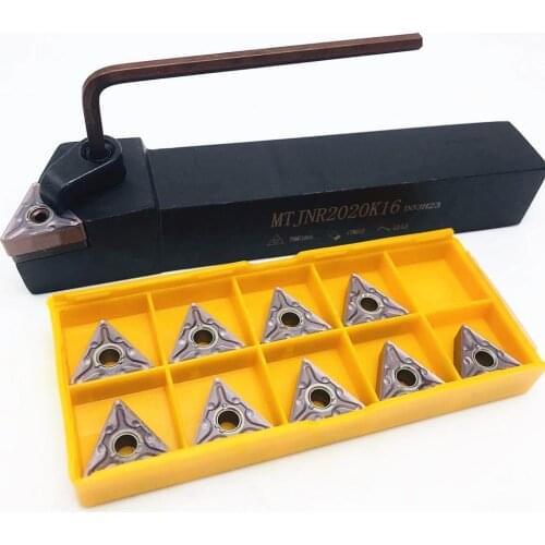 MTJNR1616H16 MTJNR2020K16 MTJNR2525M16CNC tool post + 10PCS TNMG160404 TNMG160408 CNC cutting lathe machine tool metal MTJNR