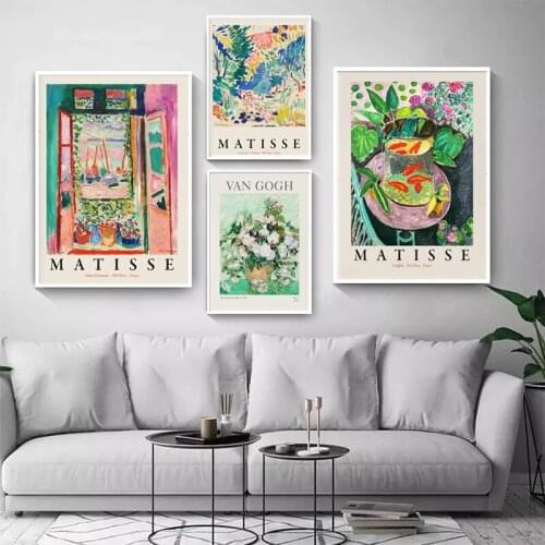 Henri Matisse Retro Abstract Landscape Wall Art Vintage Canvas Painting Posters And Prints Pictures For Living Room Home Decor