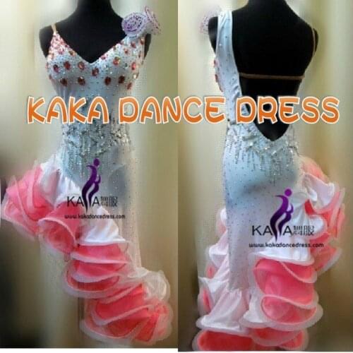 New Competition Latin dance dress,tango salsa samba dance dress,latin dance wear,KAKA-L130302