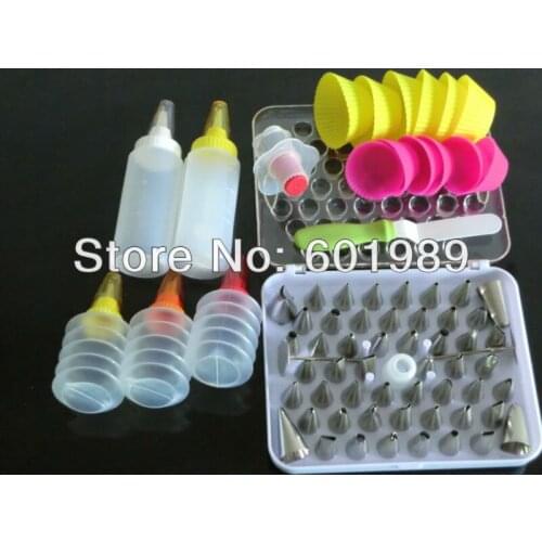 New C35 Cake Decorating Tools Set and 52Pcs Icing Nozzles Pastry Tips Cake Decorating Tips Sets For Cake Decorating Supply