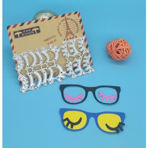 New type eyelashes die punching die metal punching die collection album decorative paper card DIY embossing craft