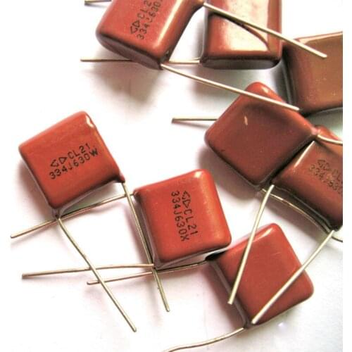 Wholesale and retail 10pc Metallized Polypropylene Film Capacitor 0.33uF 630V for vintage radio amp free shipping