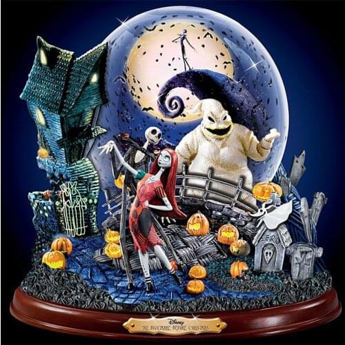 Full square Diamond Painting 5D DIY Halloween Jack Diamond Mosaic Cross Stitch Embroidery Rhinestone Crystal Dome Decor Gift Art