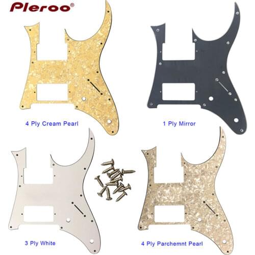 Pleroo Custom electric Guitar Parts - For Ibanez MIJ RG 350 EX Guitar Pickguard HH Humbucker Pickup Scratch Plate Multiple colo