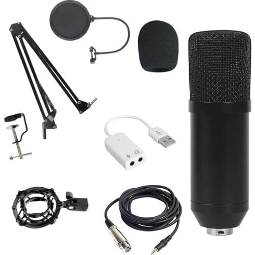 New Professional Bm 800 Studio Condenser Microphones Sound Recording Microphone For PC Computer Mic Make up Tiktok Youtube ZOOM