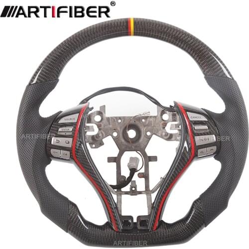 Race Display Carbon Fiber Steering Wheel for Nissan X-Trail Rogue Altima Teana Serena