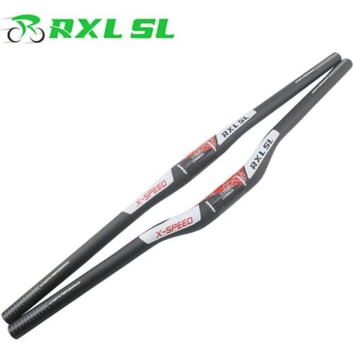 RXL SL Bike 31.8 Carbon Handlebar Mtb Horizontal /one-shaped Handlebars 3K Matte Red Flat/Riser 680/700/720/740 Mtb Handlebars