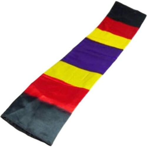 Change Color Scarf Magic tricks Black To Rainbow Silk Streame Magic Tricks magia Props Funny stage Close Up Magie Toys,gimmicks