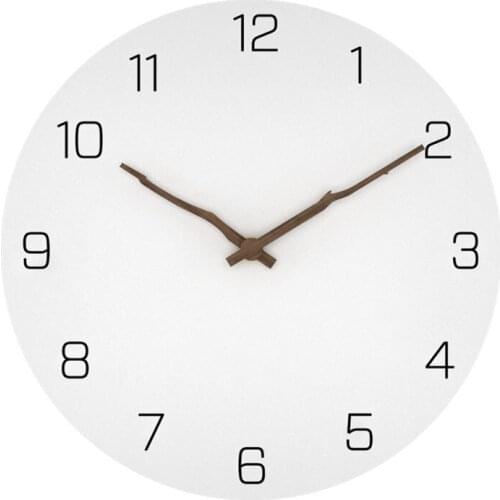 Boyida modern simple fashion creative clock living room study wall clock silent solid wood wall clock