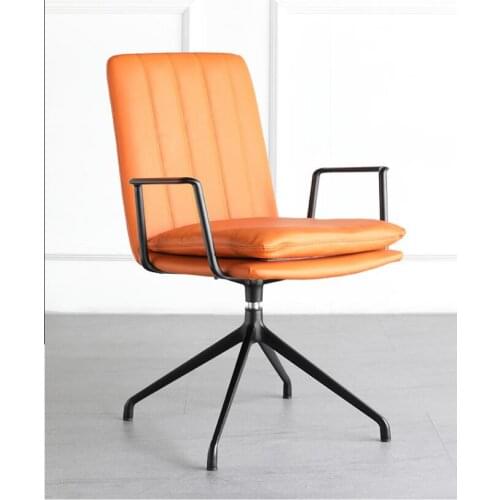 Italian Nordic students' luxury and creativity rotating computer chair small family study desk chair back armchair