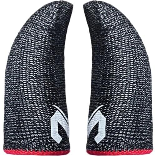 2 Pcs Phone Games Sweat-Proof Finger Gloves Thumbs Finger Cover Anti-slip Cot Sleeve for PUBG Touch Screen Game Practical Access