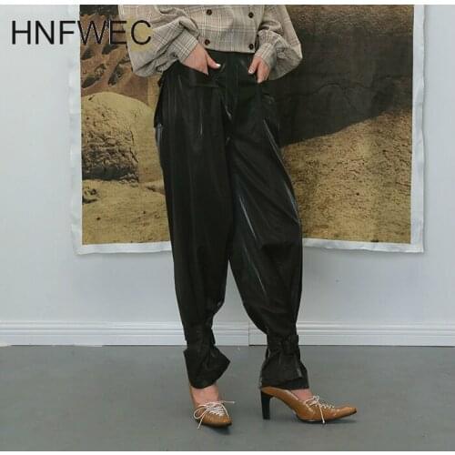 2019 new autumn and winter fashion women clothes high waist small foot belts full length velvet pants female L207