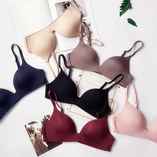 Women Girl Bra Lightweight Thin Wirefree Breathable Student Brassiere Underwear -OPK