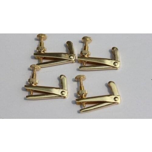 12 PCs High Quality Gold Color Violin Fine Tuner 3/4 to 4/4 String Adjuster