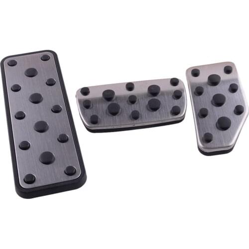 3Pcs/Set Car Footrest Brake Gas Pedal Pad Cover Fit for Subaru Forester Impreza Crosstrek Outback Legacy Ascent 2021 2020 AT