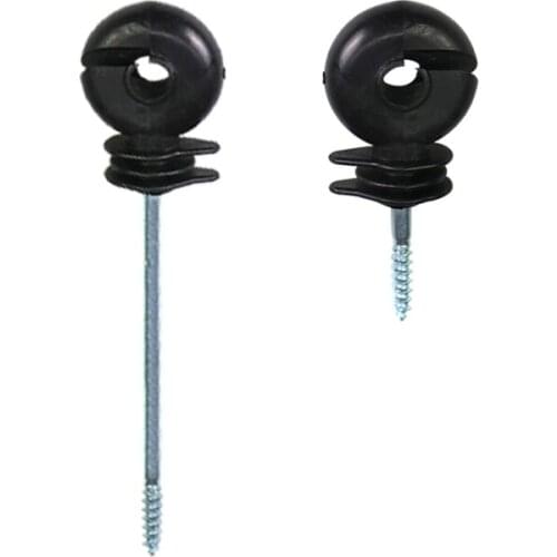 30PCS Electric Fence Insulator WOOD TIMBER POST Screw Long Distance Plastic Electric Fence Waterproof Offset Ring Insulators