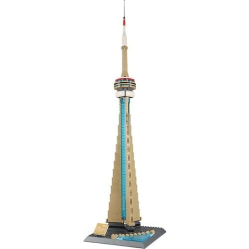 400Pcs Architecture Series Canada National Tower Building Blocks Sets Bricks Classic City Skyline Model Toys For Kids Collection